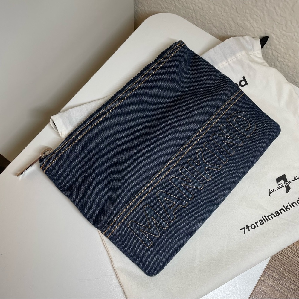7 for All Mankind Denim Clutch